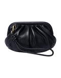Schwarze Noha Small Ledertasche von Noella mit abnehmbarem Schultergurt und Clutch-Schlaufe aus 100 % Leder