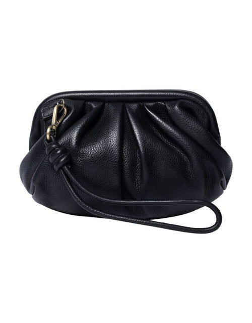 Schwarze Noha Small Ledertasche von Noella mit abnehmbarem Schultergurt und Clutch-Schlaufe aus 100 % Leder