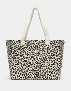 Tasche Claude I Leopard Ecru