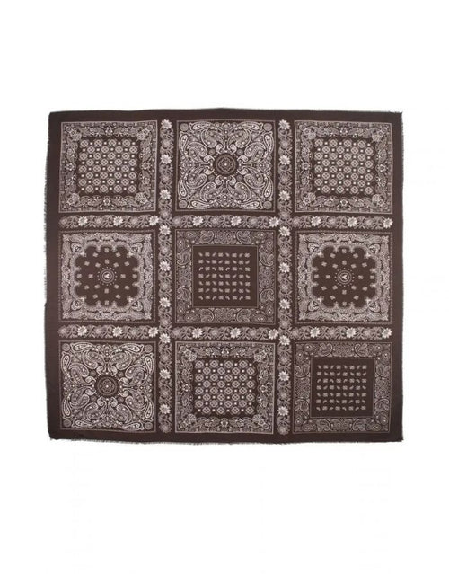 Großes Tuch im Paisley Muster von Phanie Mode in Braun