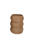 Korb Sarbas S von House Nordic aus natürlichem Seegras in geflochtener Optik, Ø 25 × 35 cm.