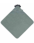 Jollein Kapuzenhandtuch Jungle Jambo Ash Green aus weichem Baumwollfrottee mit Kapuze.