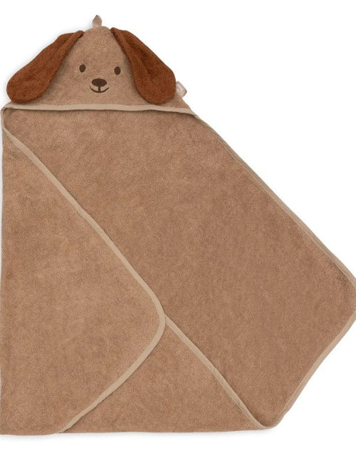  Jollein Kapuzenhandtuch Pets Diego Dog aus weichem Baumwollfrottee mit Hundeohren.
