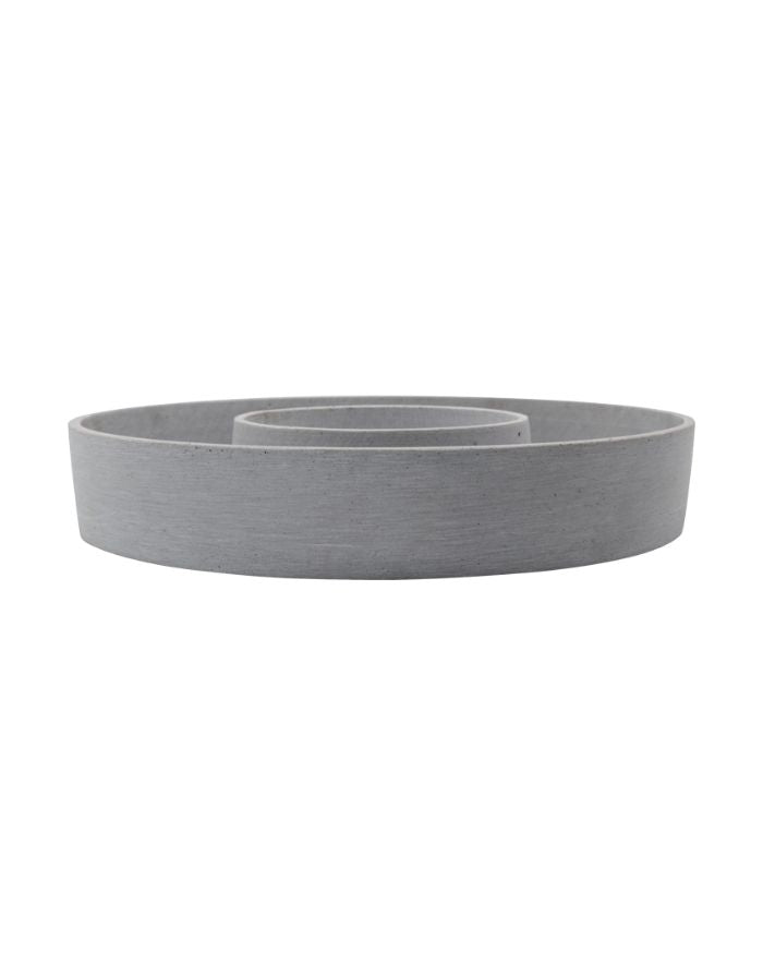 Kerzenhalter The Ring Stumpenkerzen I Grau