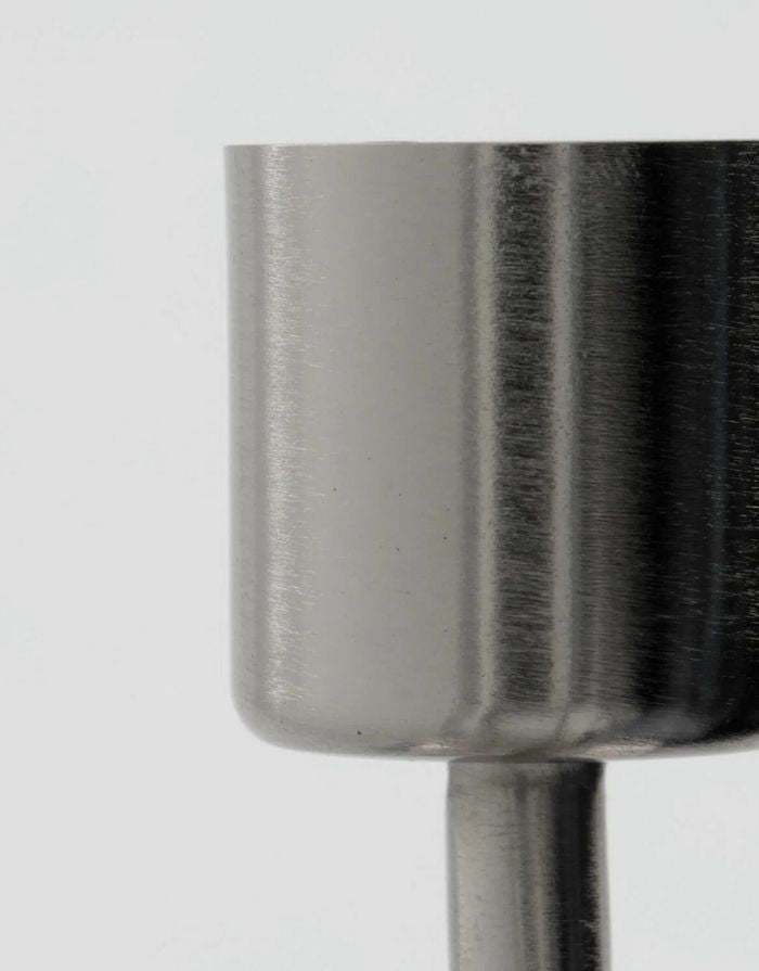 Kerzenhalter Anit 20cm I Silber-Finish