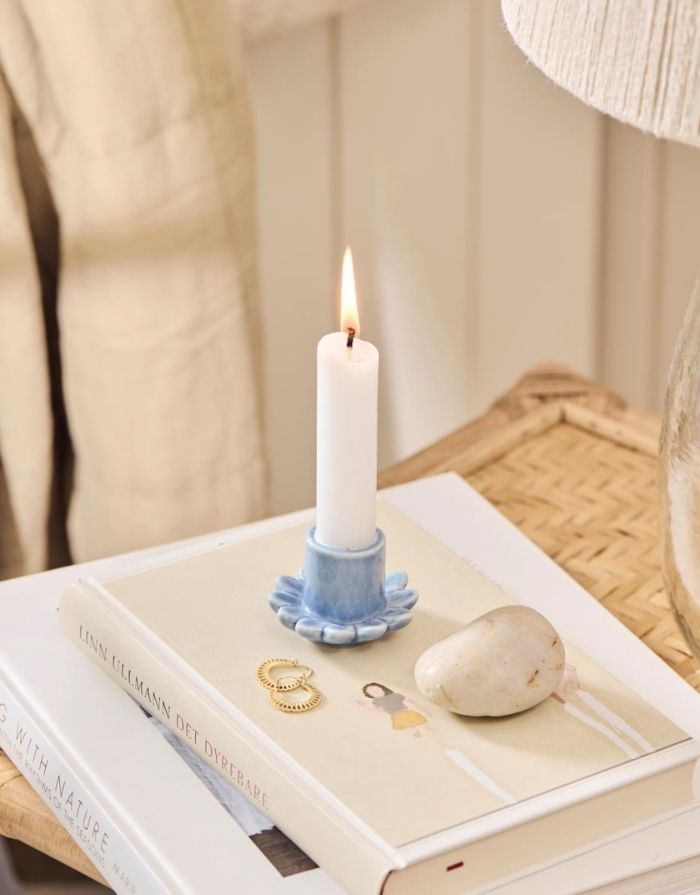 Kerzenhalter Blume I Blau – nordlykk