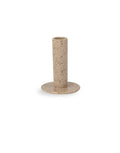 Kerzenhalter Ektorp Large von Storefactory Scandinavia in Sand, handgefertigter Kerzenhalter aus glasierter Keramik in natürlichem Sandton mit schlichtem skandinavischem Design, 8 x 8 x 10 cm Freisteller