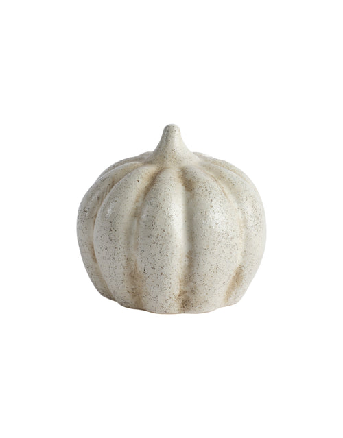 Beige Viggo Dekoration von Affari of Sweden aus Steingut mit einem Durchmesser von 9 cm und einer Höhe von 8,5 cm.