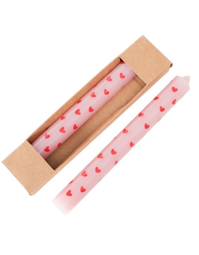 Stabkerze 2er-Set Lilin I Rosa