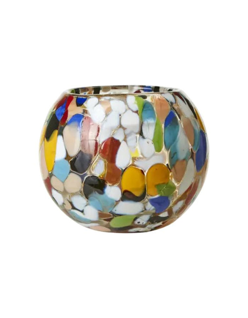  Mundgeblasener Teelichthalter Party von Affari of Sweden aus verschiedenfarbigem Glas mit individueller Farbgebung.