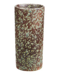 Keramikvase von House Nordic in Dark Brown und Forest Night mit schlanker Form und einer Höhe von 20 cm.