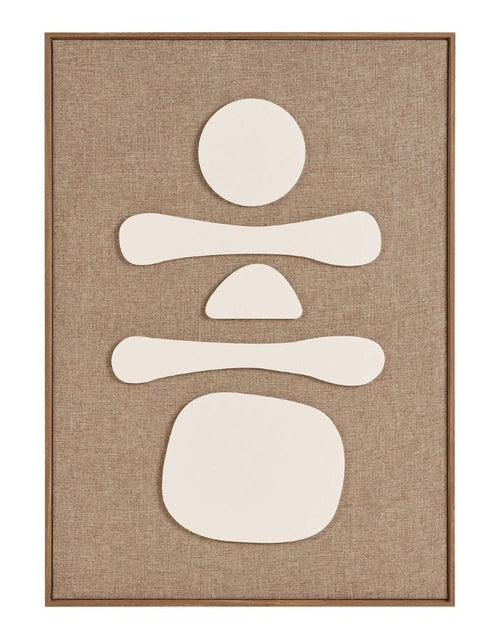 Wandbild Relief Diva No.1 von House Nordic in Braun und Beige mit abstrakter plastischer Oberfläche, 50 × 70 cm.