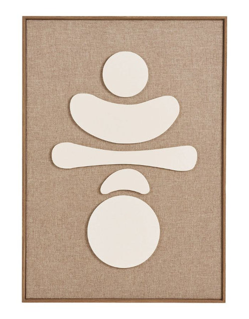 Wandbild Relief Diva No.2 von House Nordic in Braun und Beige mit abstrakter plastischer Reliefstruktur, 50 × 70 cm.