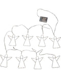 Lichterkette Angela von Star Trading mit silbernen Metallringen und warmweißen LEDs – elegante Weihnachts- und Ganzjahresdeko für Innenräume.