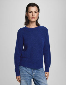 MSCH Copenhagen Pullover Festina Hope in Soda Blue Melange – klassischer Strickpullover