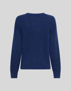 MSCH Copenhagen Pullover Festina Hope in Soda Blue Melange – klassischer Strickpullover