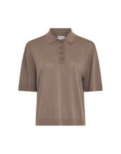 Laden Sie das Bild in den Galerie-Viewer,  MSCH Copenhagen Shirt Terine 2/4 Mountain Trail mit Polokragen und Knopfleiste.
