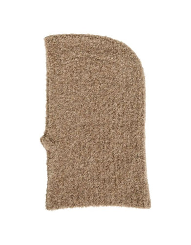 Balaclava Vijanix Boucle Knit in der Farbe Brown Lentil von VILA – warme, strukturierte Strick-Balaclava mit modernem Design und hohem Tragekomfort für kalte Wintertage