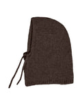 Gestrickte Balaclava Vikenzia Knit von VILA in Coffee Bean aus weichem Materialmix mit recyceltem Polyester.