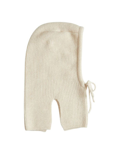 Weiche Strick-Balaclava von MSCH Copenhagen in Grau-Melange