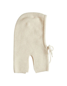 Weiche Strick-Balaclava von MSCH Copenhagen in Grau-Melange