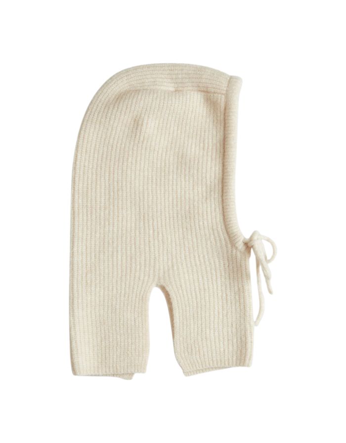 Weiche Strick-Balaclava von MSCH Copenhagen in Grau-Melange
