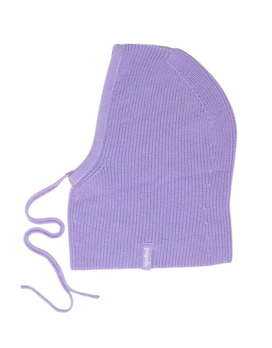 Lila Balaclava aus 100 % Merinowolle von Popeia – nachhaltiges Winter-Accessoire, warm, weich und stilvoll