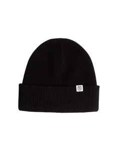 MSCH Copenhagen Lowee Icon Beanie  Black – Mütze aus Merinowolle