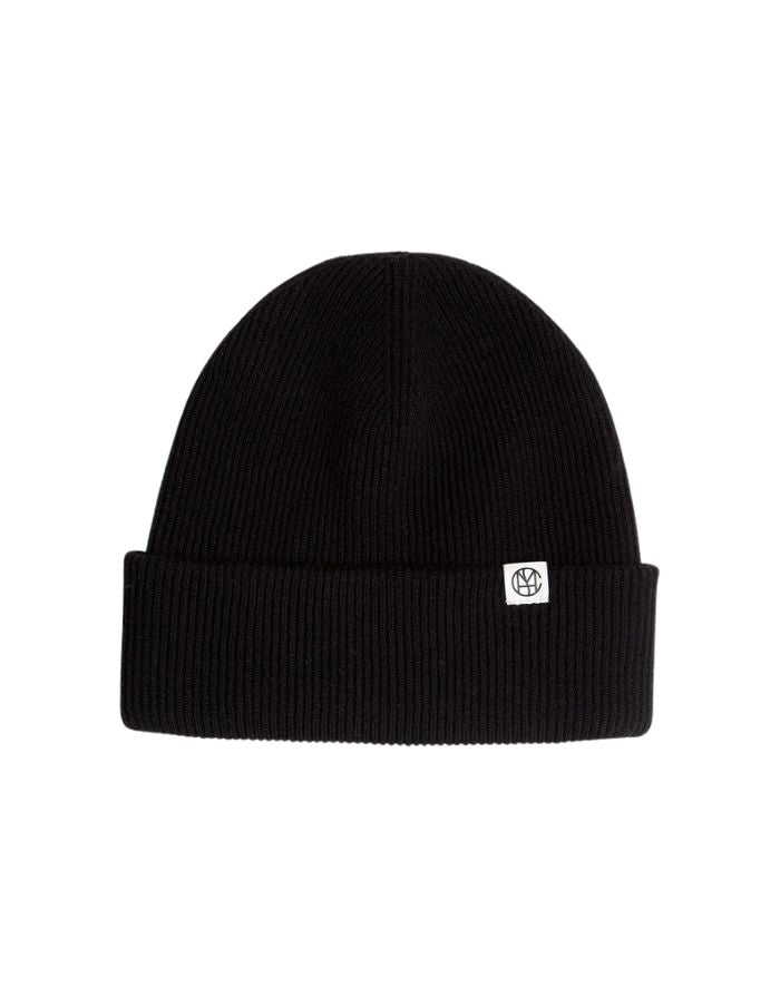 MSCH Copenhagen Lowee Icon Beanie  Black – Mütze aus Merinowolle