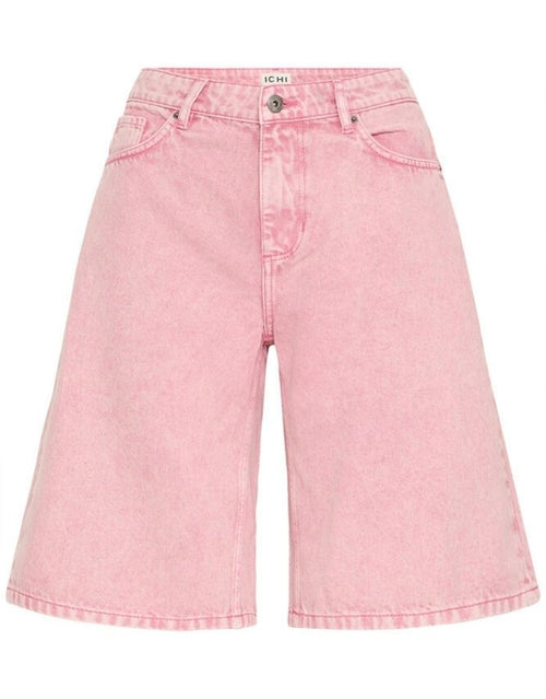 Bermuda Shorts von Ichi aus Jeans Stoff in der Farbe Wild Orchid