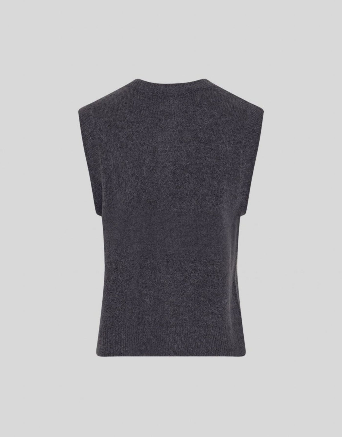 Blauer Kurzarm Cardigan Bondie Hope von MSCH Copenhagen in India Ink mit Rundhalsausschnitt, Knopfleiste und feinen Rippbündchen.