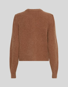 Miabelle Hope Cardigan von MSCH Copenhagen in Toasted Coconut – reguläre Passform, lange Ärmel mit gerippten Bündchen, Knopfleiste mit großen Knöpfen und runder Halsausschnitt.