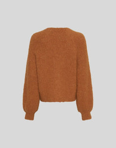 MSCH Copenhagen Cardigan Zofie Jilda in Cathay Spice – Strickjacke mit Knopfleiste