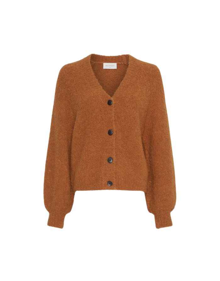 MSCH Copenhagen Cardigan Zofie Jilda in Cathay Spice – Strickjacke mit Knopfleiste