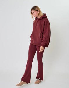 Boyfriend Hoodie Cherrywood von OH APRIL – gemütlicher Oversized Schnitt