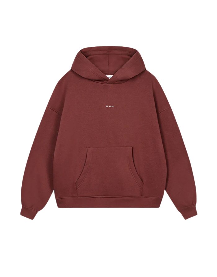 Boyfriend Hoodie Cherrywood von OH APRIL – gemütlicher Oversized Schnitt