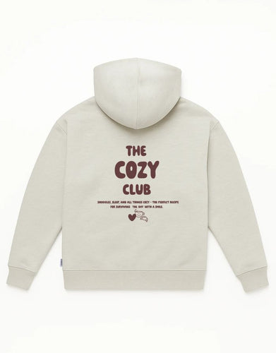 Oversized Hoodie Erwachsene Cozy Club Hellgrau