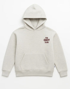 Oversized Hoodie Erwachsene Cozy Club Hellgrau