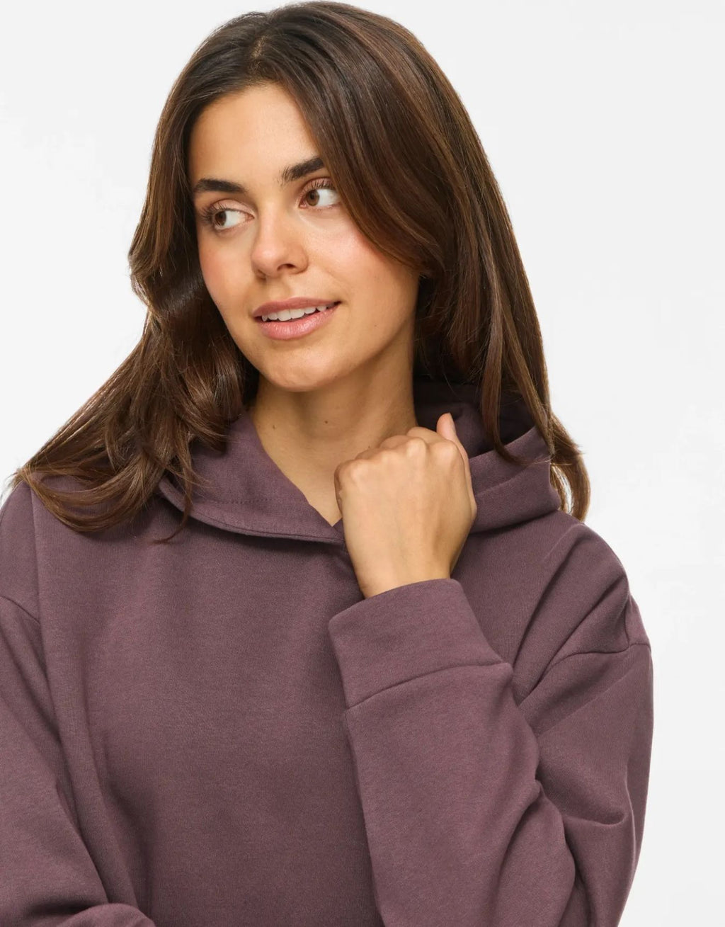 Hoodie Vihuris Short I Raisin