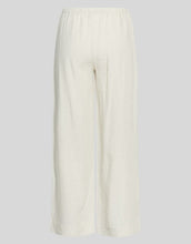 Laden Sie das Bild in den Galerie-Viewer,  MSCH Copenhagen Hose Daria Sand in Beige mit weitem Bein und elastischem Bund.
