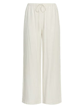 Laden Sie das Bild in den Galerie-Viewer,  MSCH Copenhagen Hose Daria Sand in Beige mit weitem Bein und elastischem Bund.
