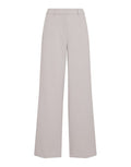 MSCH Copenhagen Hose Macy Michelle HW Peyote in Beige mit hoher Taille und weitem Bein.