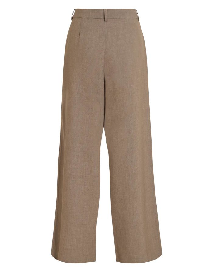 VILA Vikari Wide Hose in Melange mit weitem Bein und fließender Passform von hinten
