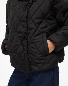 VILA Vibumble Puffer Jacke Black Beauty – gesteppte Winterjacke in Schwarz