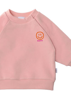 Happy Smile Sweatshirt Rosa von Liliput – Vorderseite mit Print