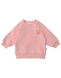 Happy Smile Sweatshirt Rosa von Liliput – Vorderseite mit Print