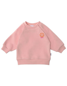 Happy Smile Sweatshirt Rosa von Liliput – Vorderseite mit Print