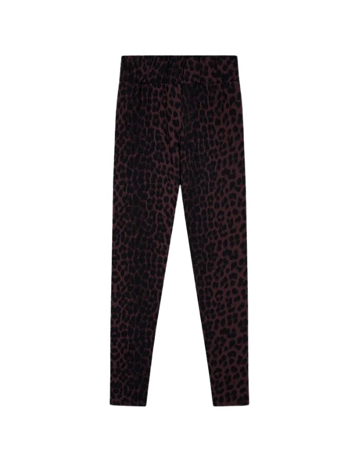 Legging mit braunem Leo Muster von Oh April