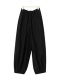 Gina Tricot schwarze Ballonhose aus Baumwolle mit elastischem Bund und weitem Bein.