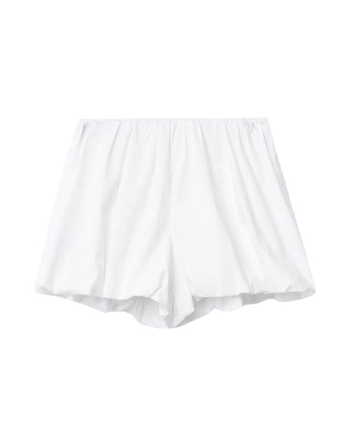 Gina Tricot weiße Ballon-Shorts mit elastischem Bund 